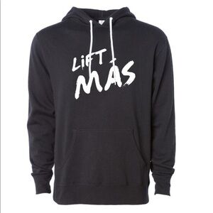 Lift Más Pullover Hooded Sweatshirt in Black